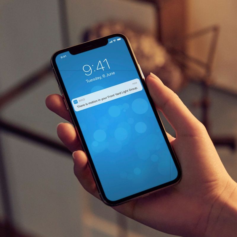 Ring 5B21S8-WEN0 Introducing Ring Smart Lighting - Floodlight, Battery - White