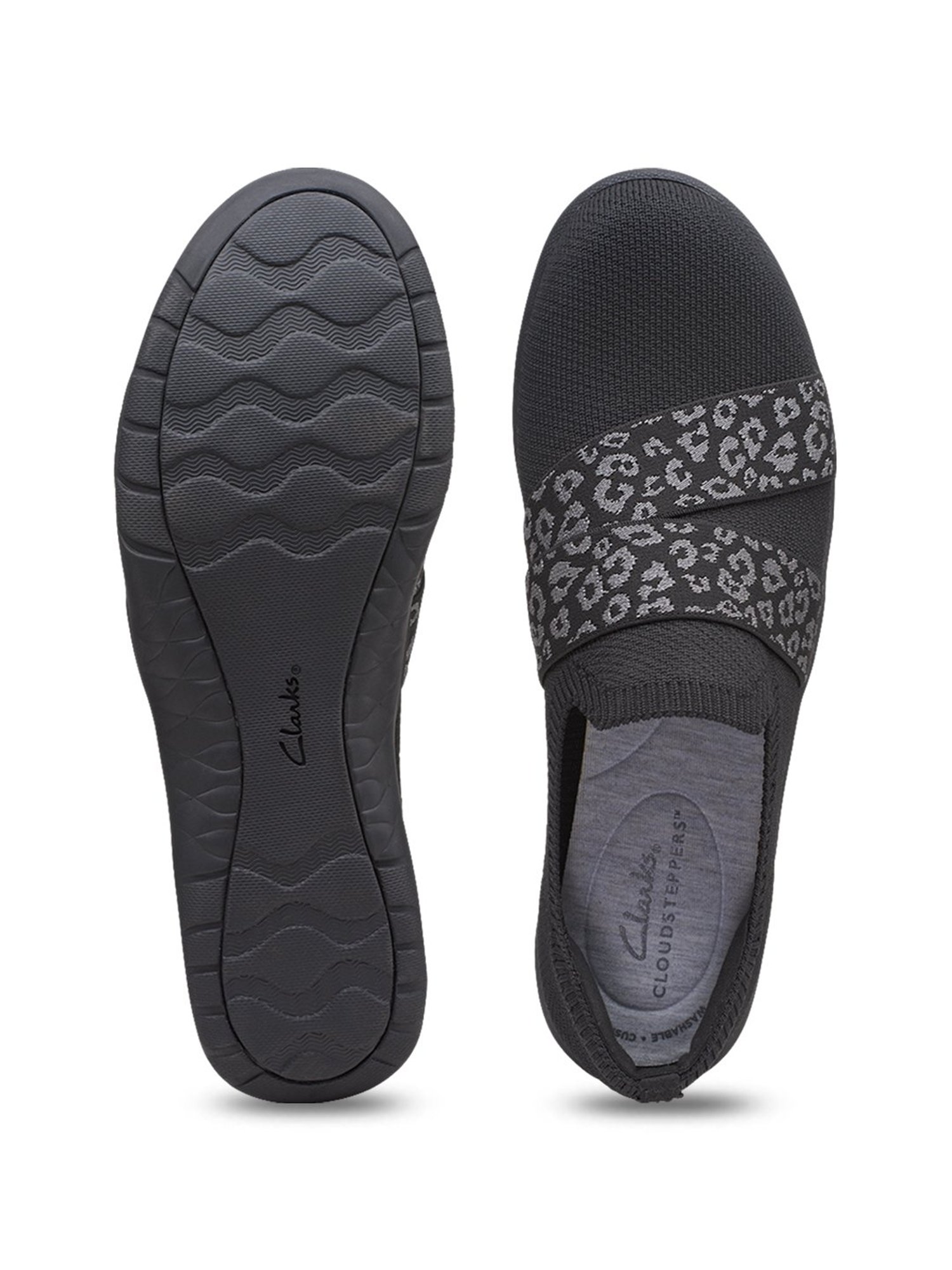 Clarks Women's Adella Stride Black Loafers