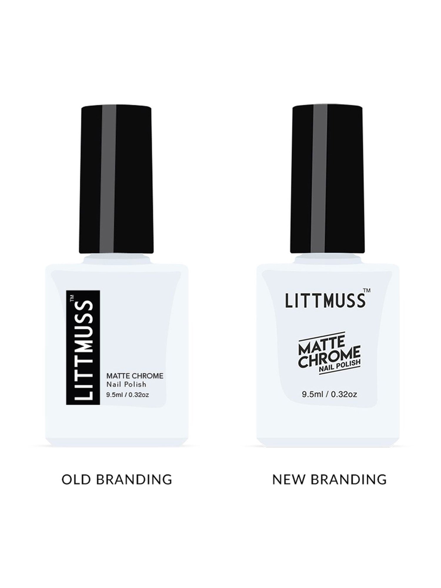 Littmuss Matte Chrome Nail Polish Plum Slushy 020 - 9.5 ml