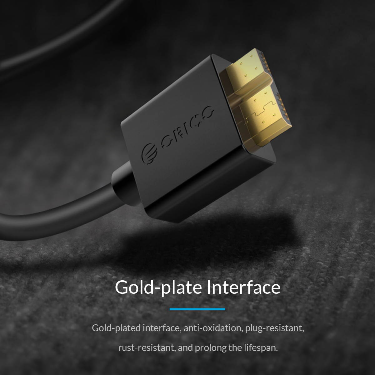 ORICO USB 3.1 USB-C to Micro-B Cable (M/M),   Type-C to USB Micro-B, Fast Charging  Cable 1.64ft to 6.6ft  Gold-plate Interface  for 2.5/3.5 in HDD SSD M.2 SSD and HDD Enclosures
