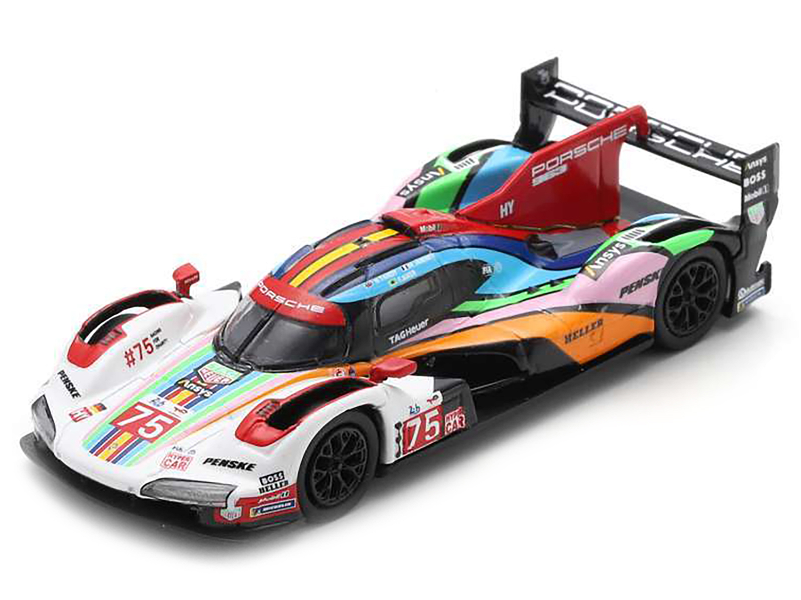 Porsche 963 #75 Mathieu Jaminet - Felipe Nasr - Nick Tandy "Porsche Penske Motorsport" "24 Hours of Le Mans" (2023) 1/64 Diecast Model Car by Sparky