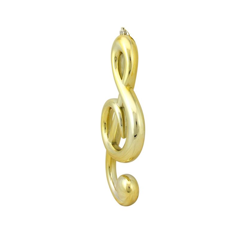 Mark Roberts Products 12.25" Gold Royal Symphony Musical G Clef Christmas Ornament