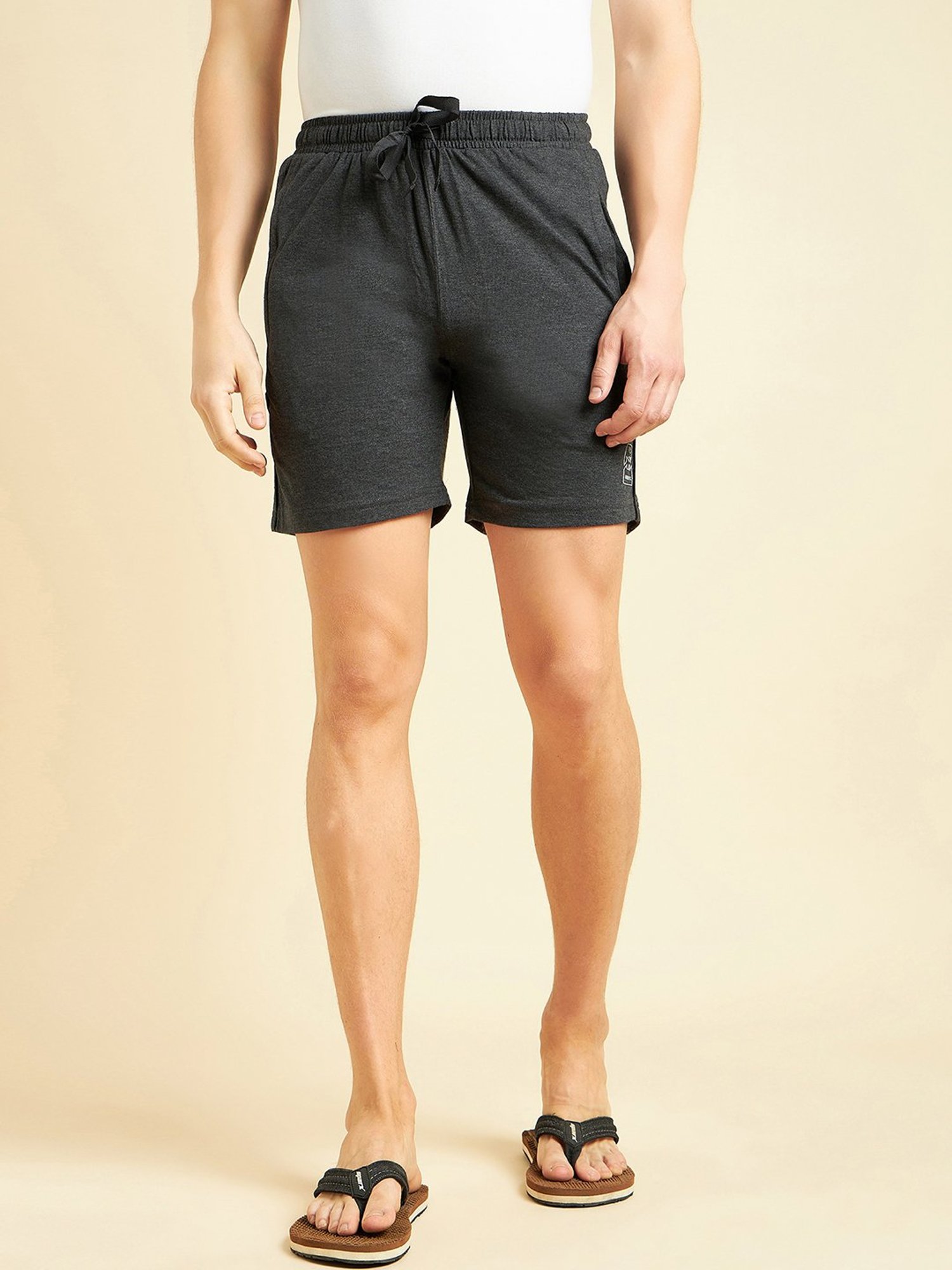 Sweet Dreams Charcoal Regular Fit Lounge Shorts
