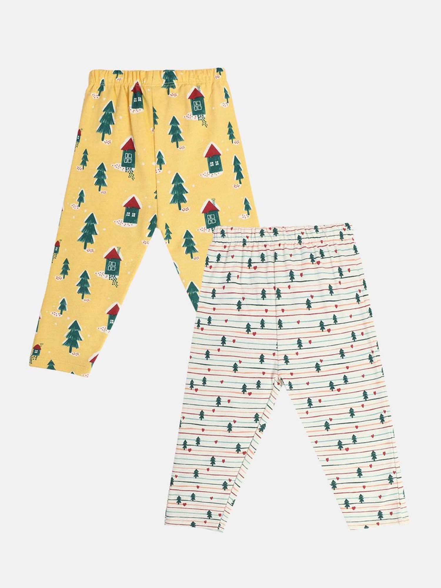 MINIKLUB Girls Multicolor Cotton Printed Full Sleeves Legging