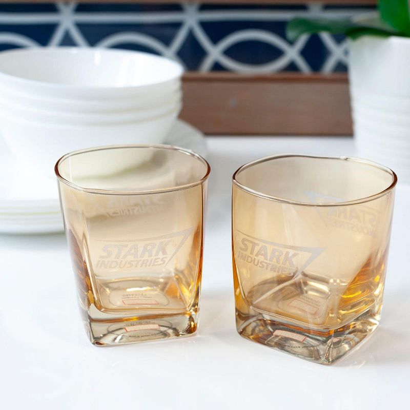 Surreal Entertainment Marvel Studios Action Figures Iron Man Stark Industries Tumbler Set | 2 Pack