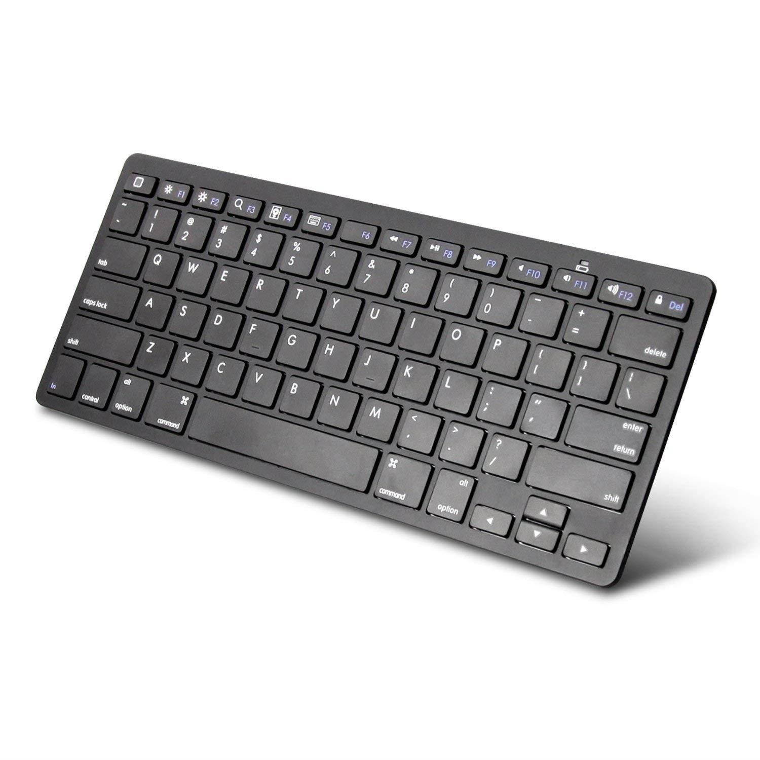 SPARIN iPad Bluetooth Wireless Keyboard for iPad Pro 9.7/ 12.9/ 10.5, New iPad 9.7, iPad Air/ Air 2, iPad Mini 4/ 3/ 2/ 1, iPhone 8/ 8 Plus/ 7 Plus/ 7/ 6s Plus /6s, etc, for Apple, Black