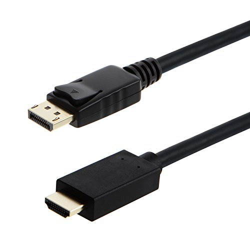 DisplayPort to HDMI 6 Feet Cable, YXwin DisplayPort to HDMI Male to Male Adapter Gold-Plated Cord for Lenovo, HP, ASUS, Dell and Other Brand
