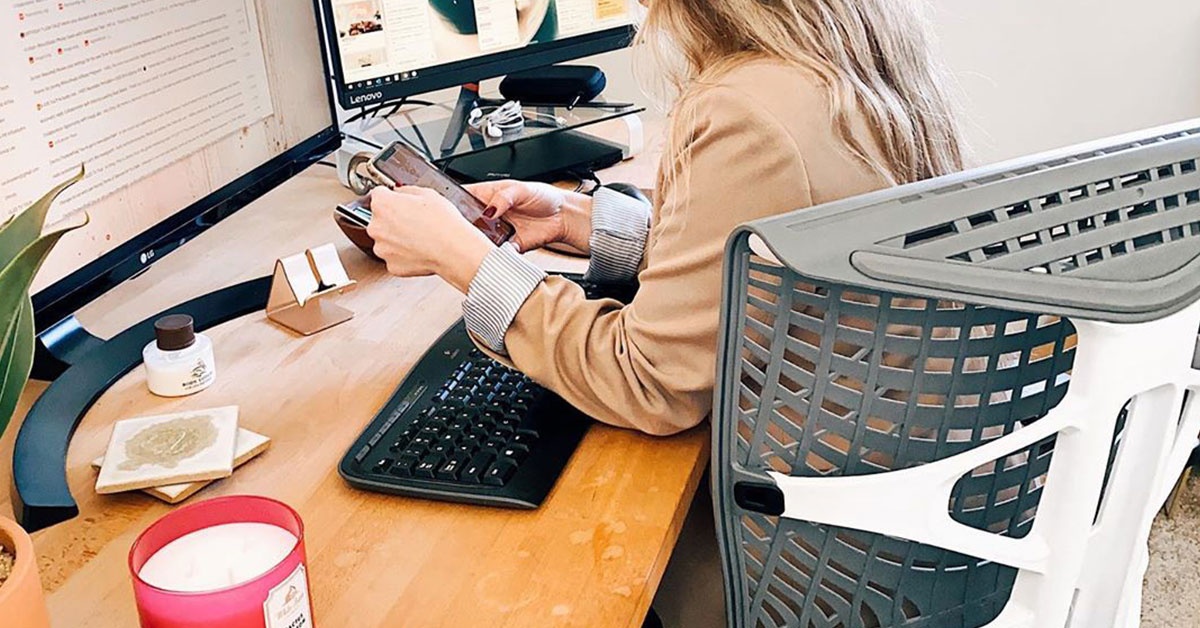 Autonomous Ergonomic Office Chair - ErgoChair Pro+ White Frame, Naked Grey TPE