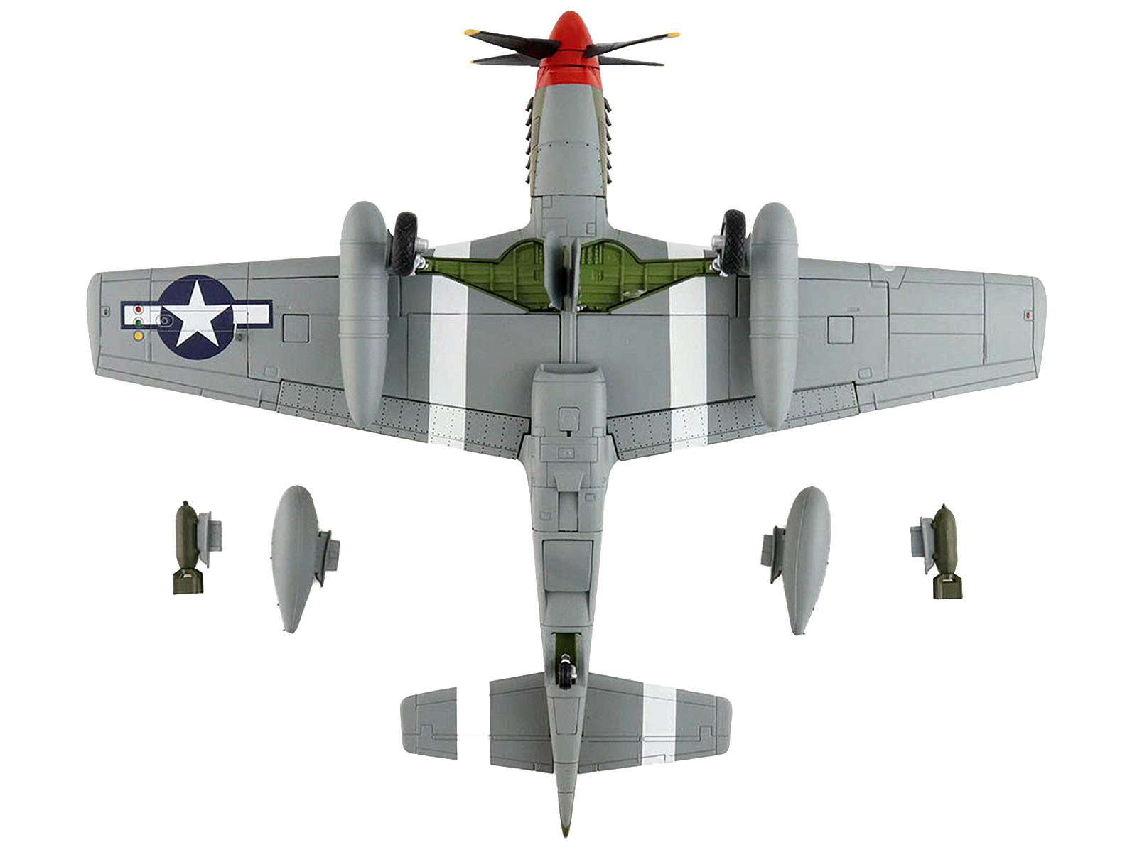 North American P-51D Mustang Fighter Aircraft "Lt. Col. McComas 118th Tactical Reconnaissance Squadron 23rd Fighter Group China" (1945) United States Army Air Force "Air Power Series" 1/48 Diecast Model by Hobby Master