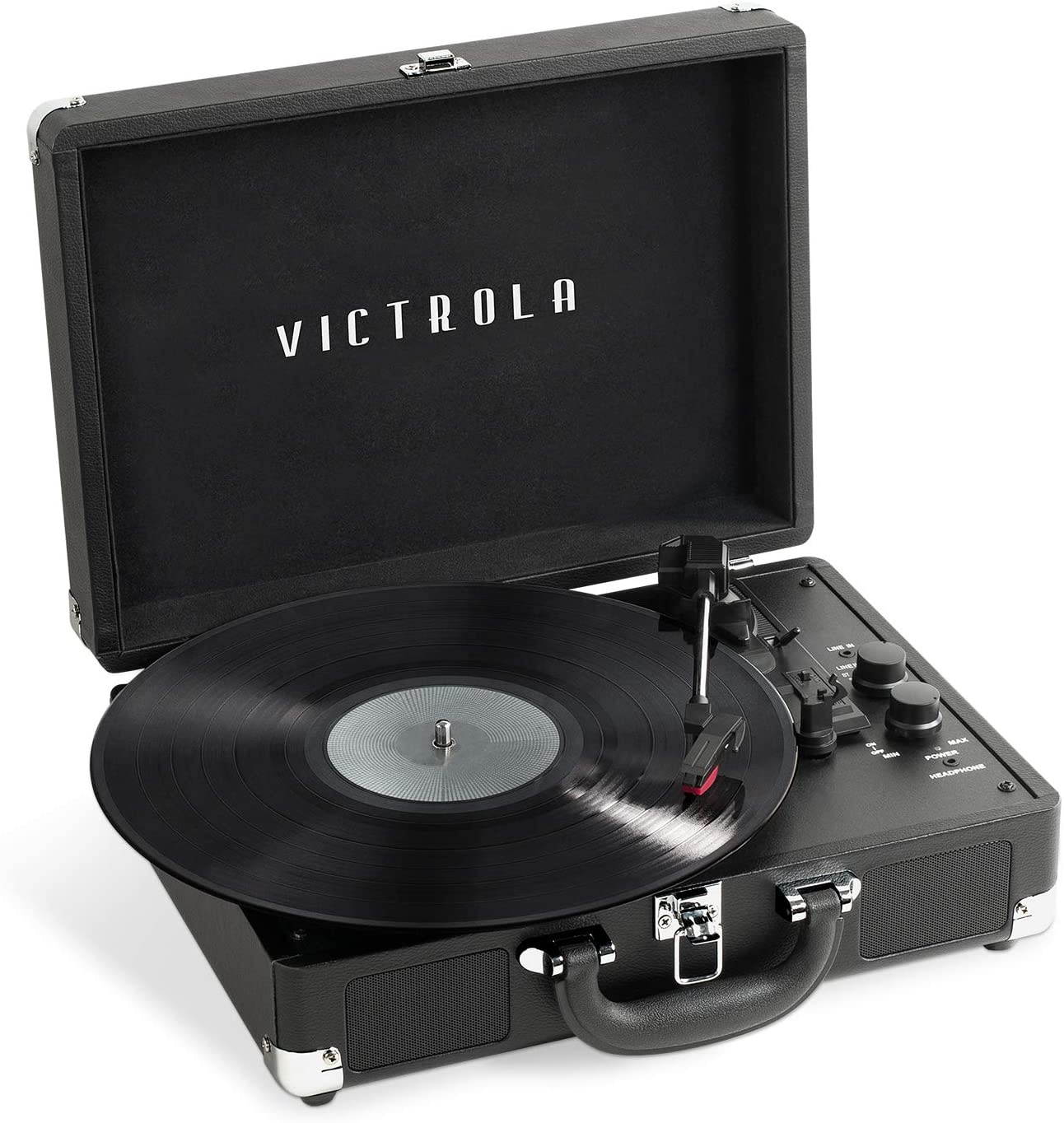 INNOVATIVE TECHNOLOGY INN-VSC-400SB-BLK JOURNEY+ RECORD PLAYER SUITCASE BT
