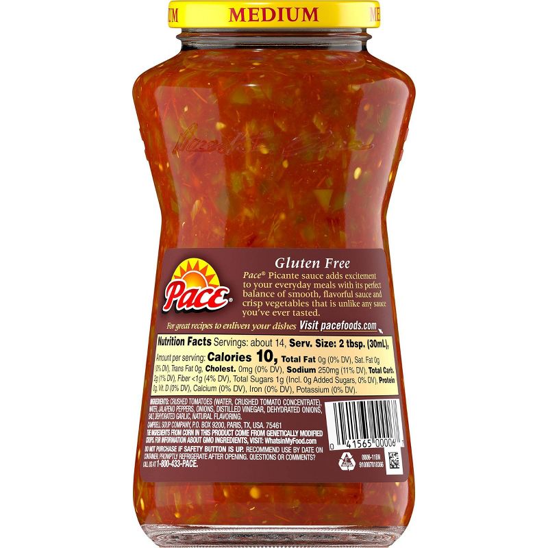 Pace Medium Picante Sauce 16oz