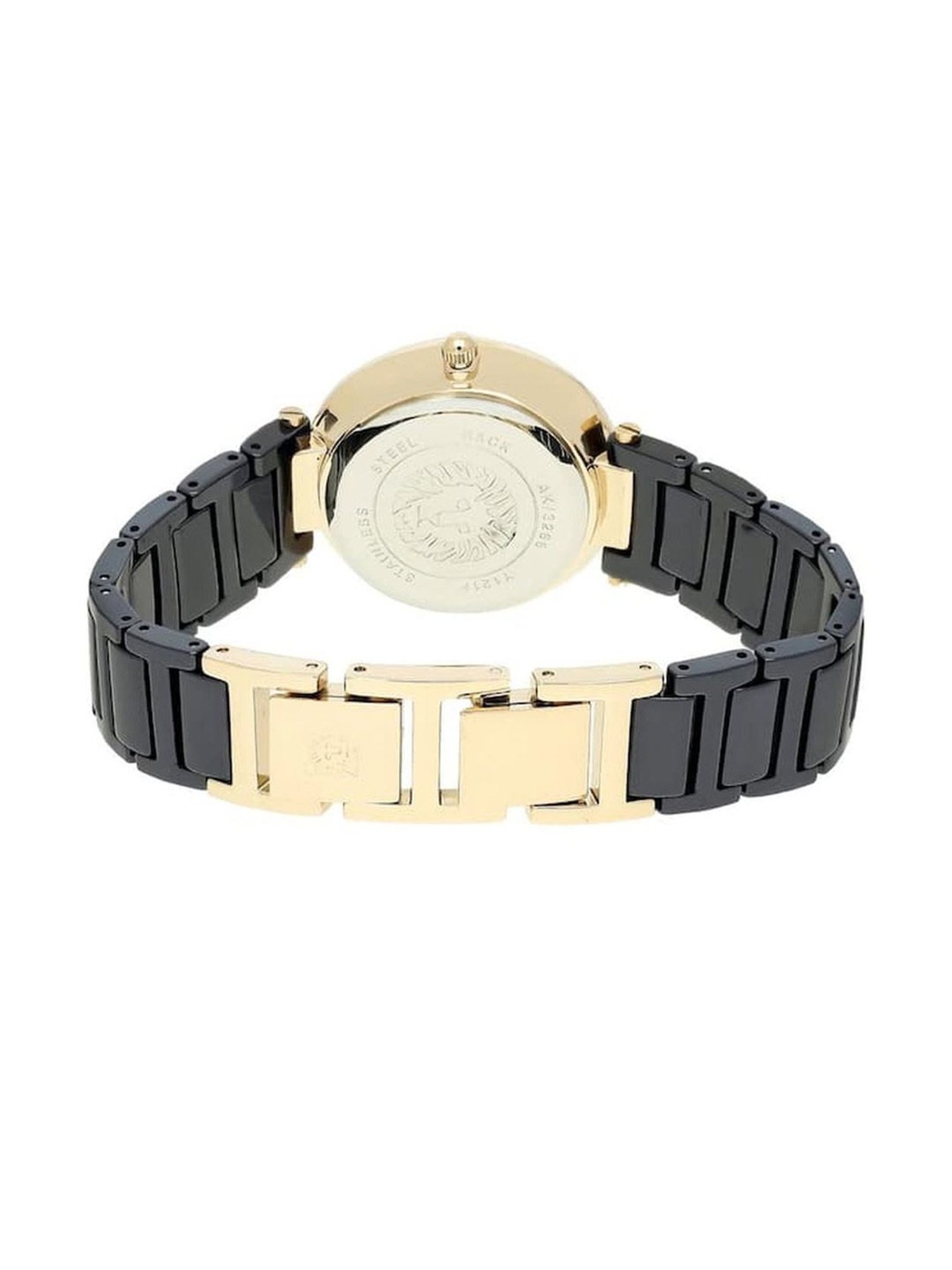 Anne Klein NEAK3266NVRG Ceramics Analog Watch for Women