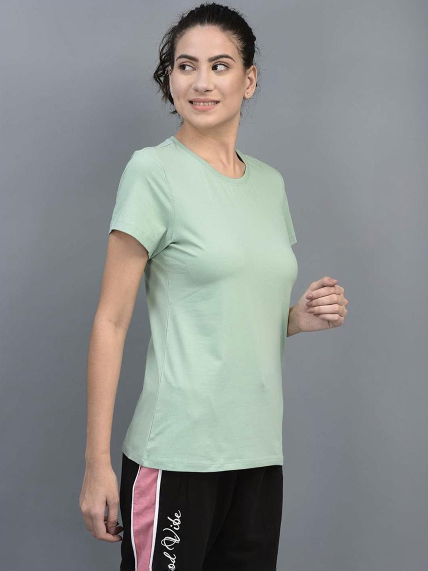 Dollar Green Cotton Sports T-Shirt
