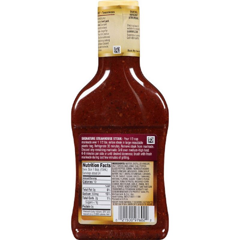 Lawry's Signature Steakhouse Marinade - 12oz