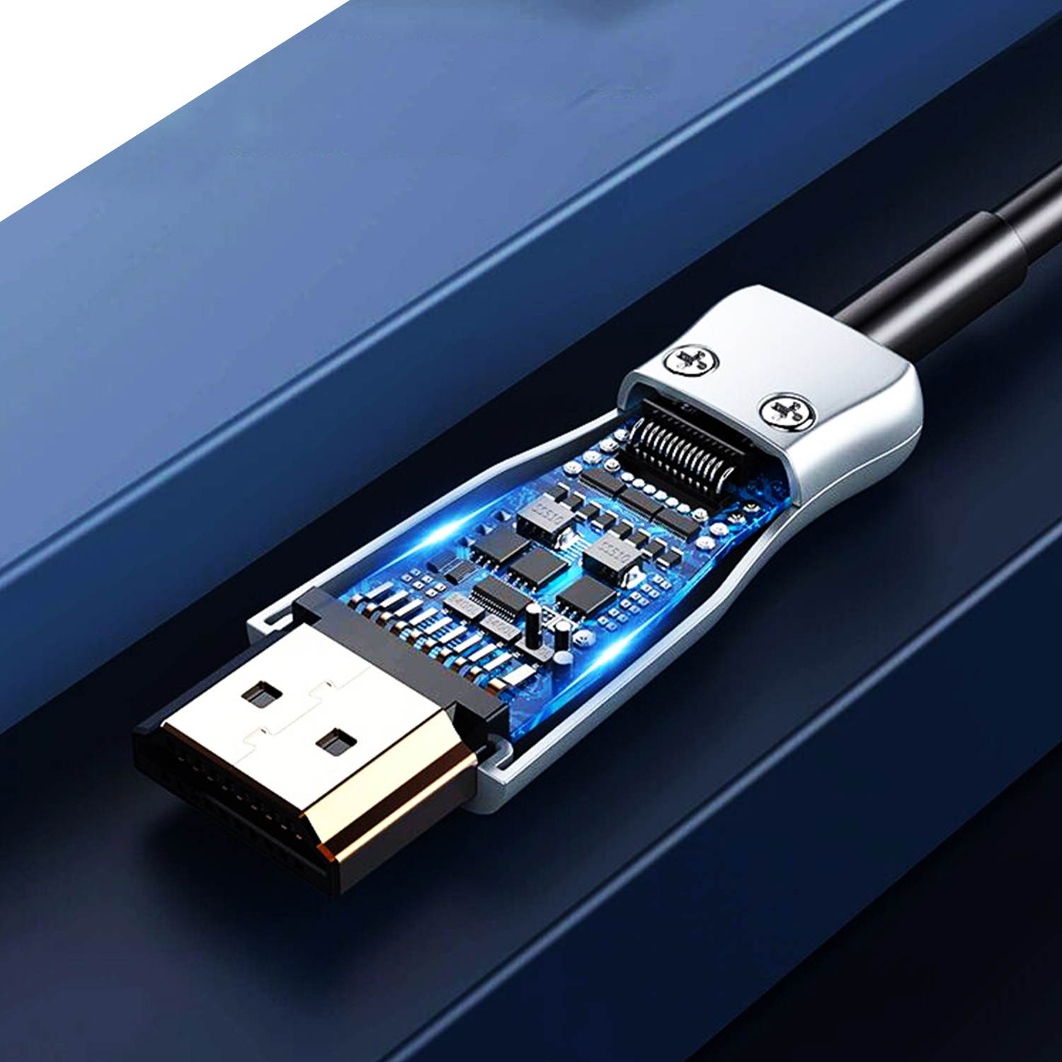 SatelliteSale 8K Fiber Optic HDMI 2.1 Cable, 48Gbps, 8K@60Hz, HDMI Cord 50FT