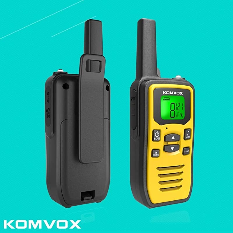 Walkie Talkies for Adults Long Range Handheld Two Way Radio 2 Way Radio Survival Gear Equipment 22 Channels 121 Privacy Codes VOX Scan Alert + LED Flashlight for Camping