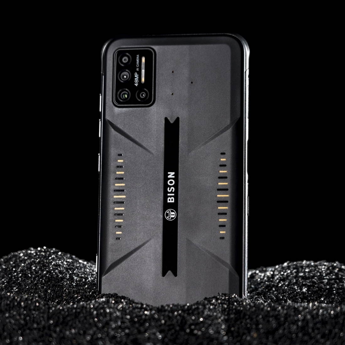 MIDIGI BISON Rugged Phone, 6GB+128GB IP68/IP69K Waterproof Dustproof Shockproof, Quad Back Cameras
