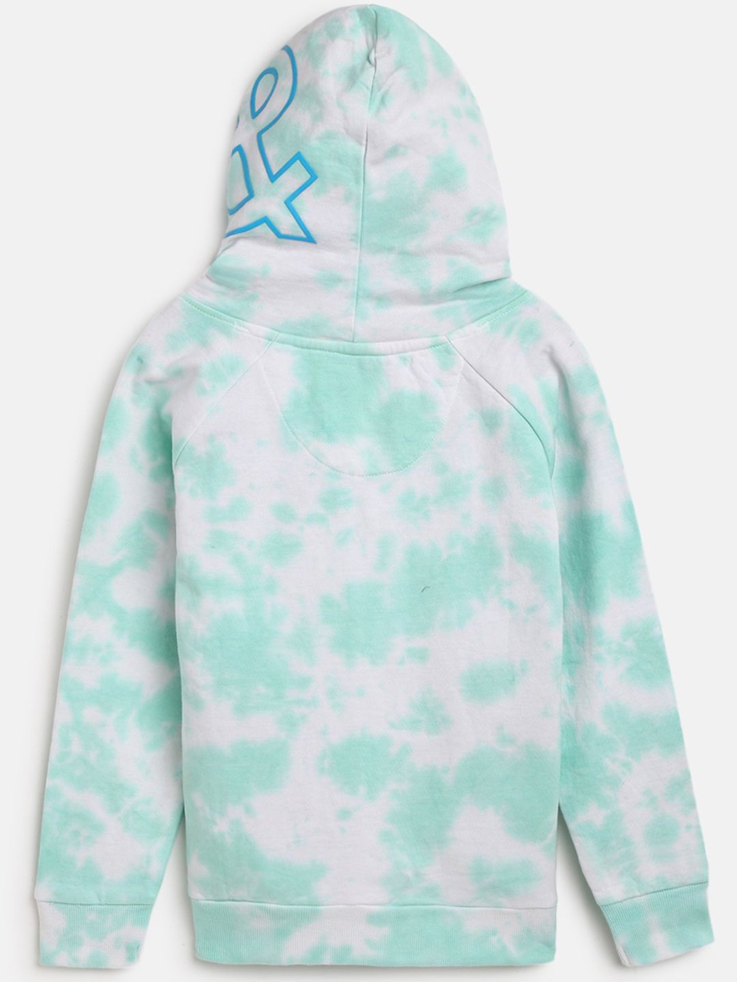 Tales & Stories Kids Green Over Dyed Full Sleeves Sweatshirt