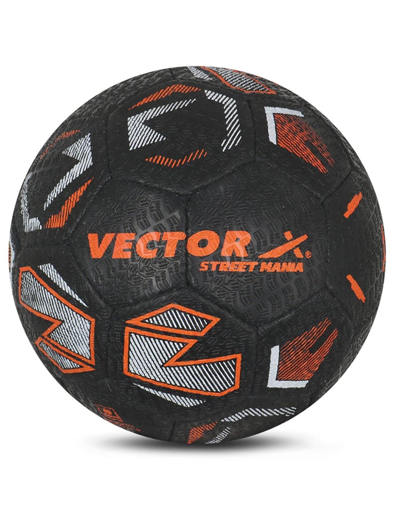 Vector X STREET-MANIA Football (Black & Orange) Size - 5
