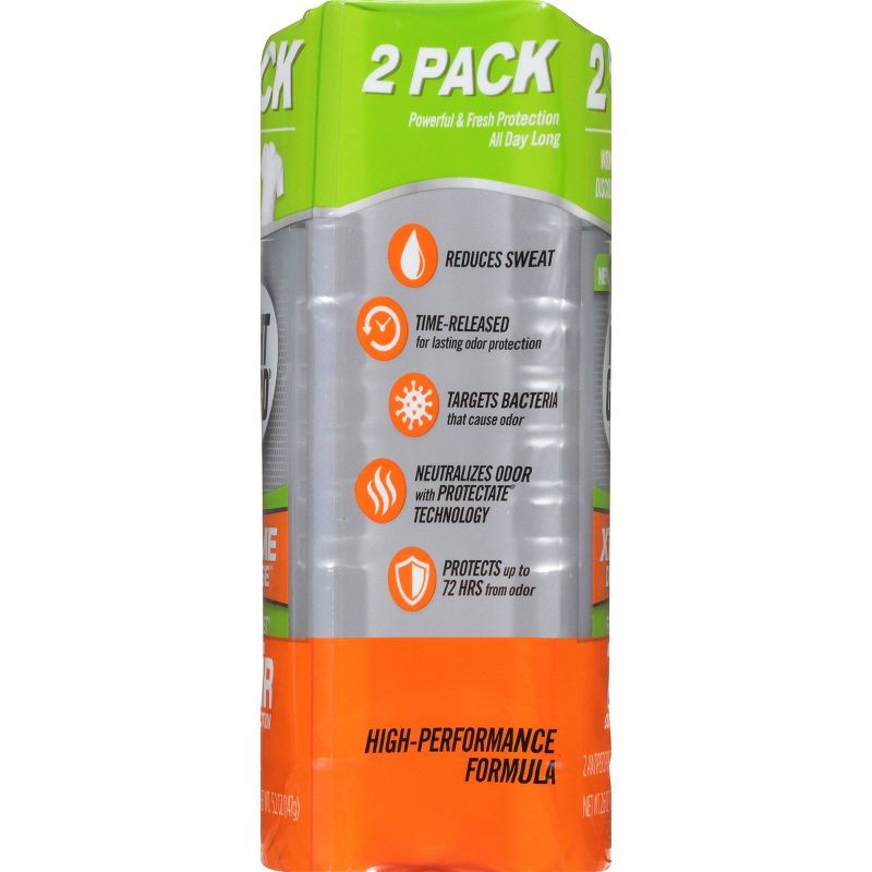 Right Guard Xtreme Invisible Solid Fresh Blast Antiperspirant & Deodorant - 2.6oz/2pk