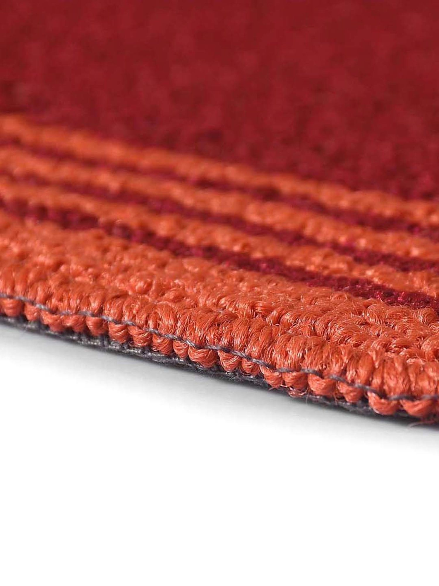 Saral Home Maroon & Rust Polypropylene Medium Antiskid & Washable Power Runner