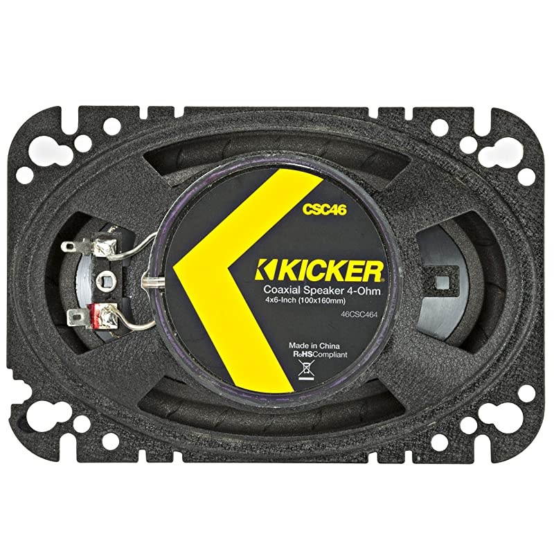 CS Series CSC46 4 x 6 Inch Car Audio System Speaker Yellow 2 Pack