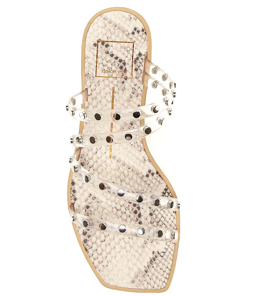 Dolce Vita Izabel Clear Studded Detail Sandals