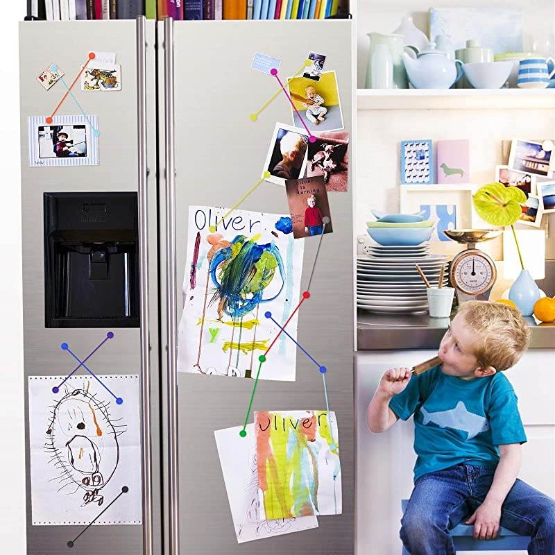 Reusable Silicone Magnetic Cable Ties/Magnetic Twist Ties for Bundling or Organizing Cables/Cords, Hanging or Holding Stuff (10 Colors-20 Pack)