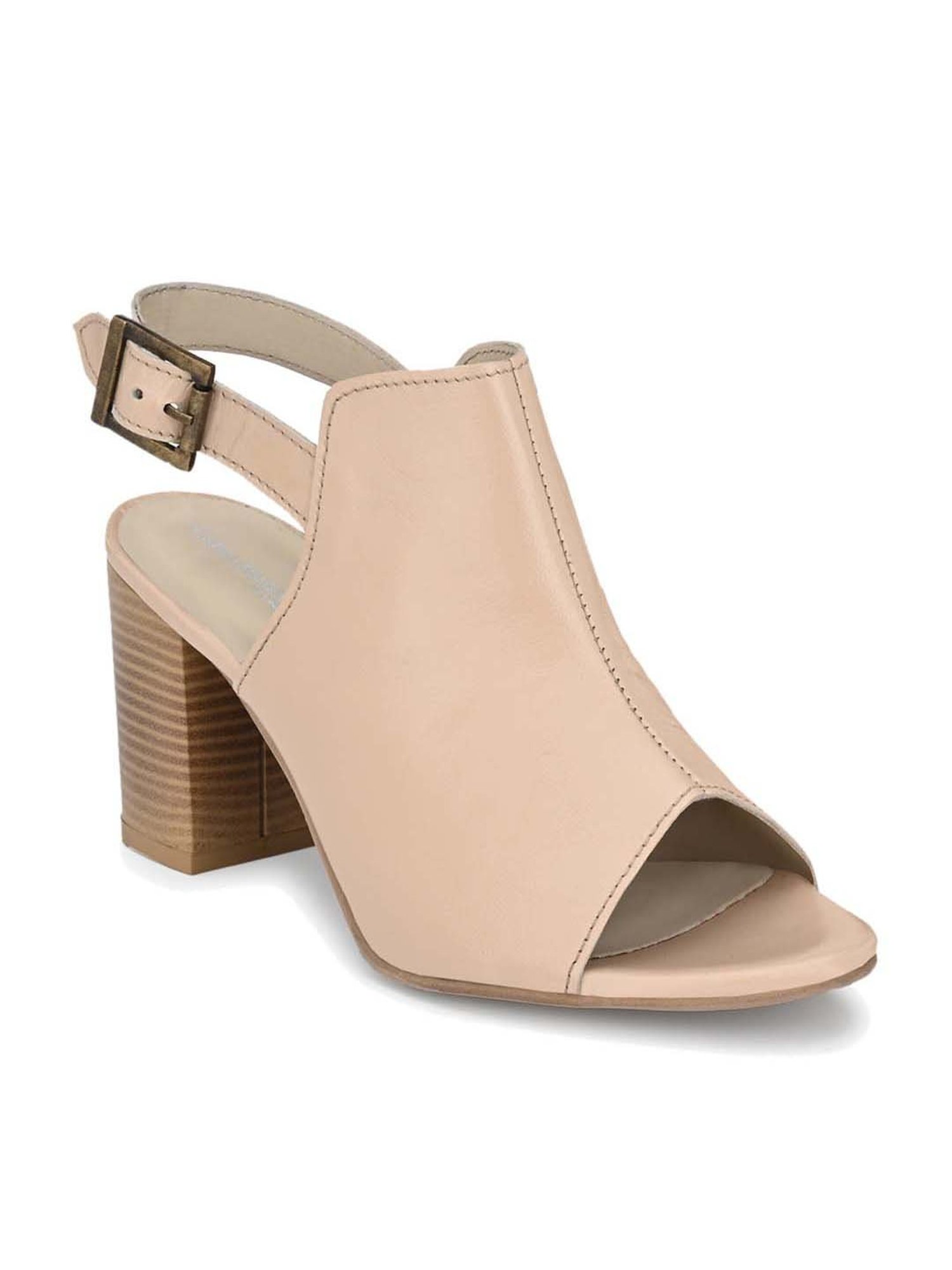 Carlo Romano Women's Blush Pink Back Strap Sandals