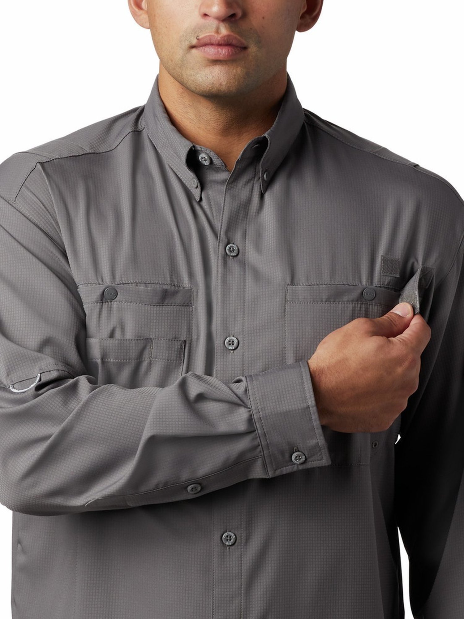 Columbia City Grey Regular Fit Shirt