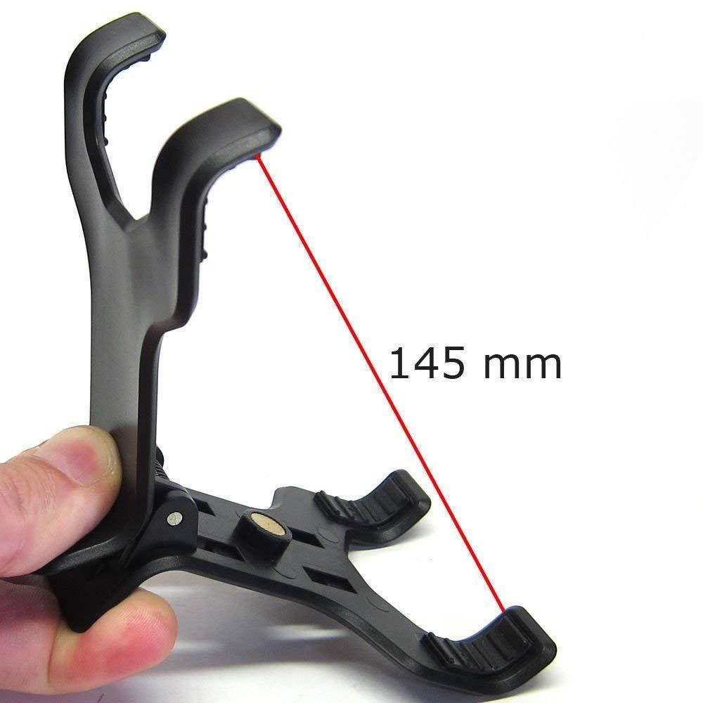 Ramtech Universal 360&deg; Rotating Car Windshield Suction Mount Dual Clip Holder Bracket Stand For Magellan RoadMate RV 9145-LM RV9165T-LM RV9365T-LMB RV9490T-LMB GPS (WMDC)