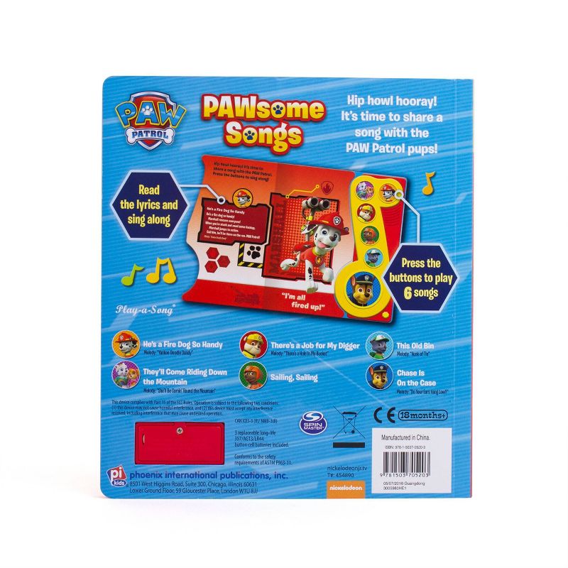 PAW Patrol - PAWsome Songs! Little Music Note Sound Board Book (Paperback)