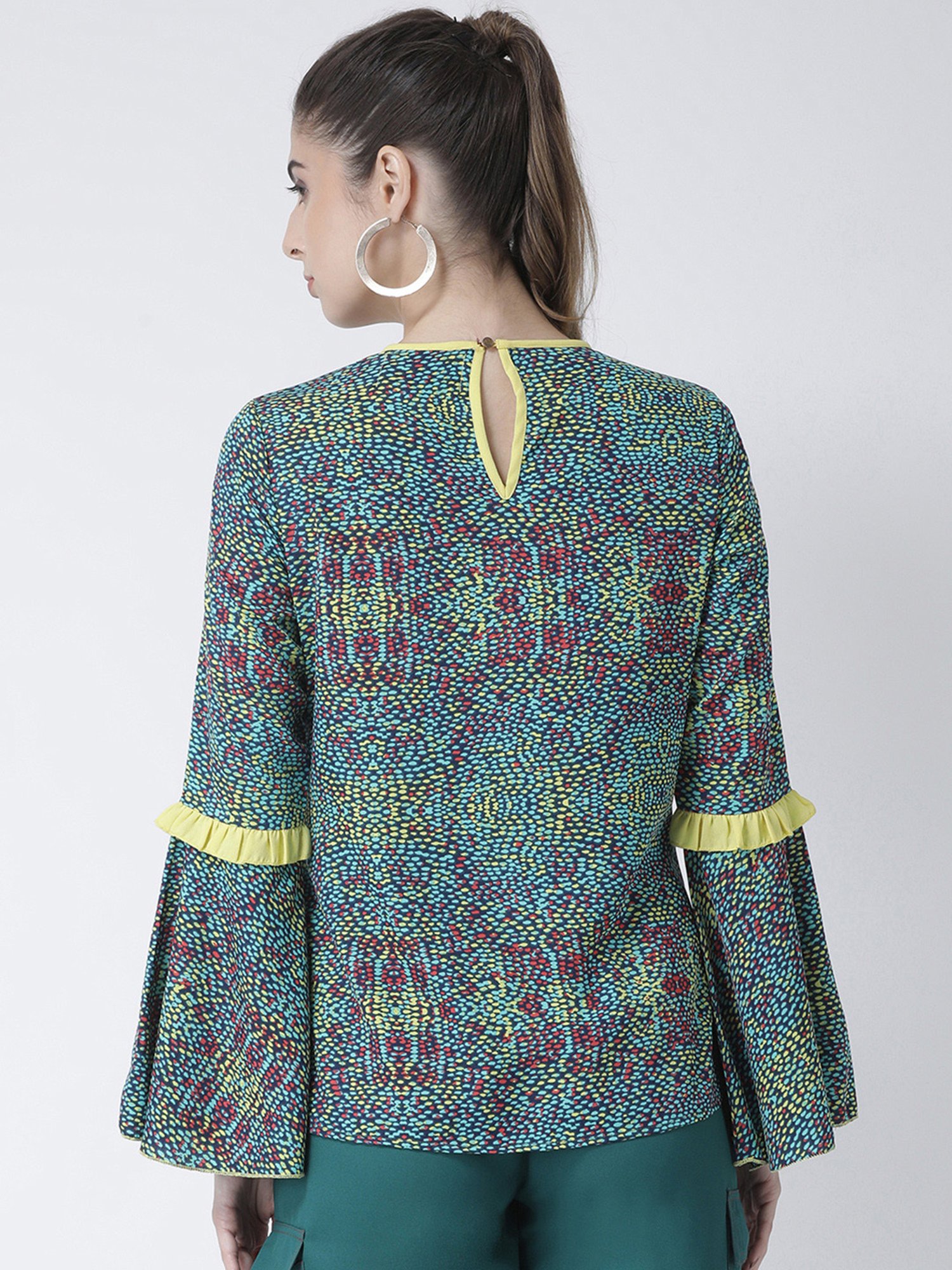 KASSUALLY Multicolor Printed Top