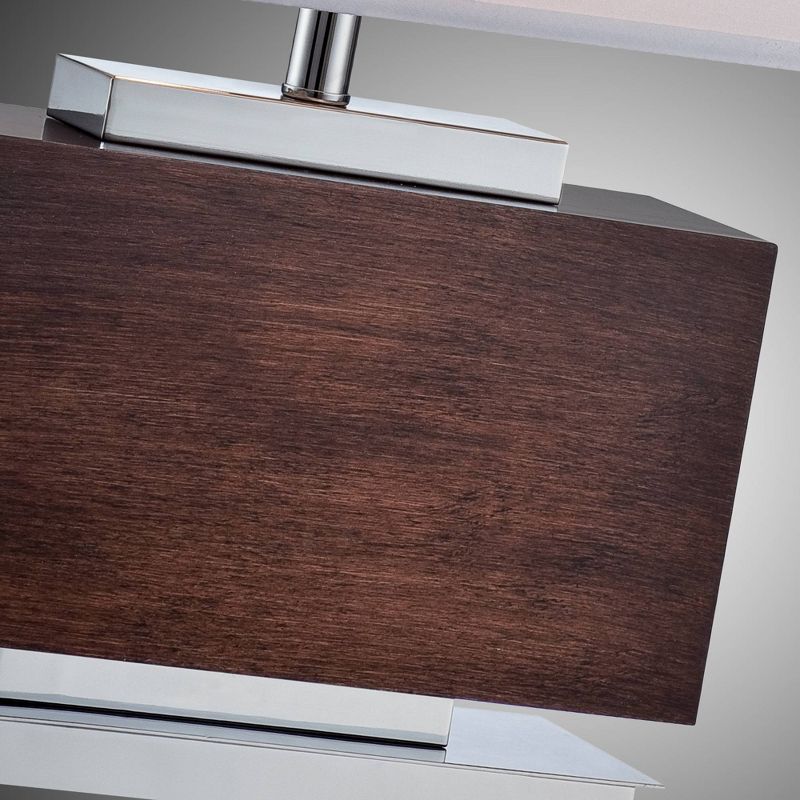 Firmino 1 Light Table Lamp Walnut/ Chrome (Includes CFL Light Bulb) - Lite Source