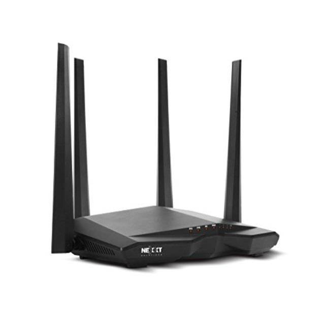 nexxt solutions nebula 1200 wireless high speed ac1200 dual band router- smart wi-fi green power- 1200mbps fast ethernet- with