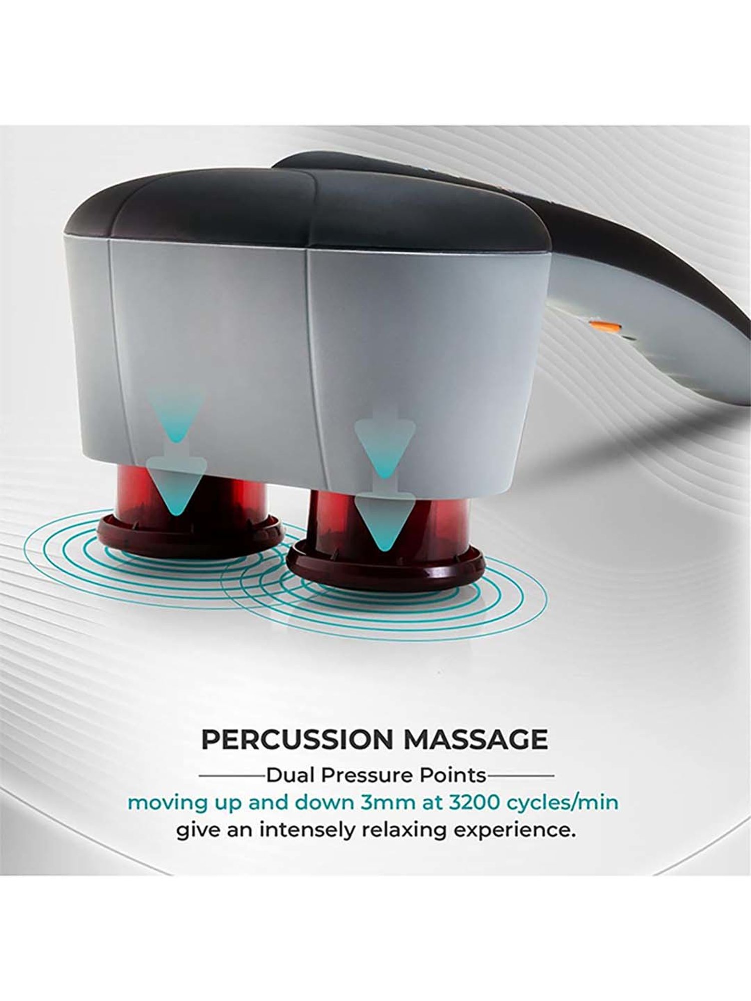 beatXP Thunder Elite Double Headed Hammer Massager (Jade Black)