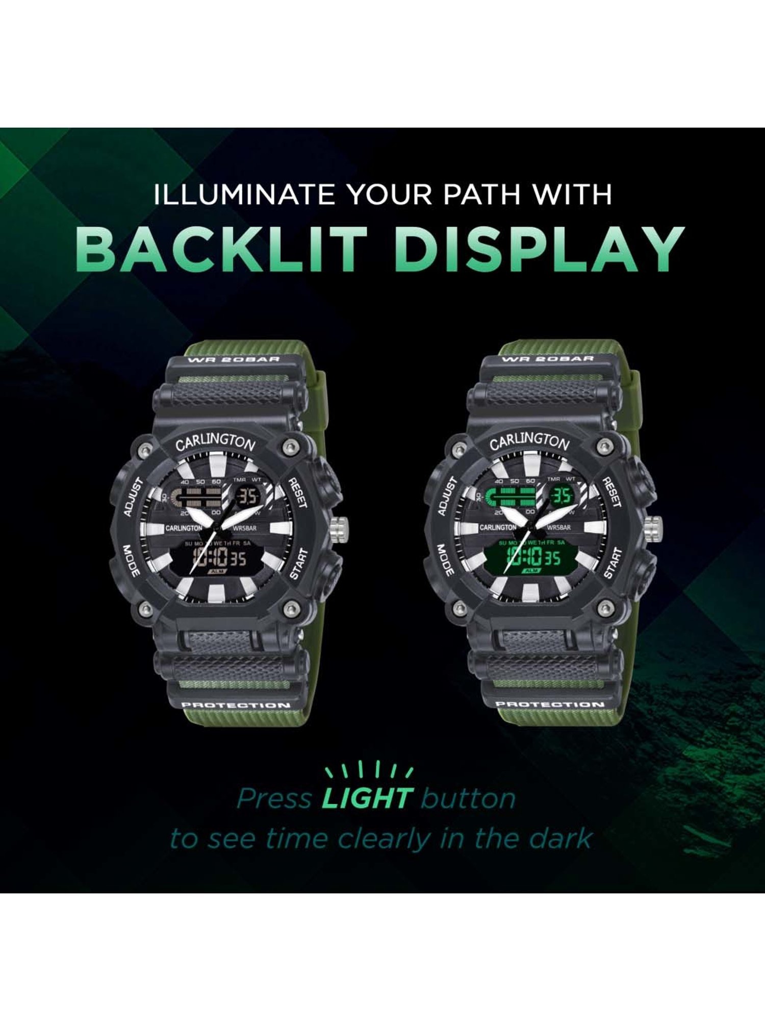 CARLINGTON Endurance 3311 Analog-Digital Watch for Men