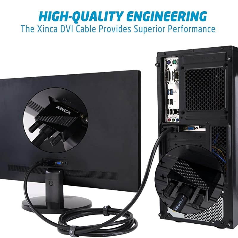 DVI to DVI Male to Male 2K Video Cable