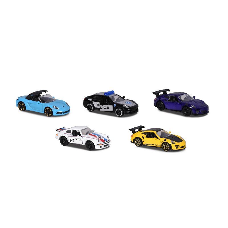Majorette Porsche 5pk 1:64 Scale Die-Cast Vehicles