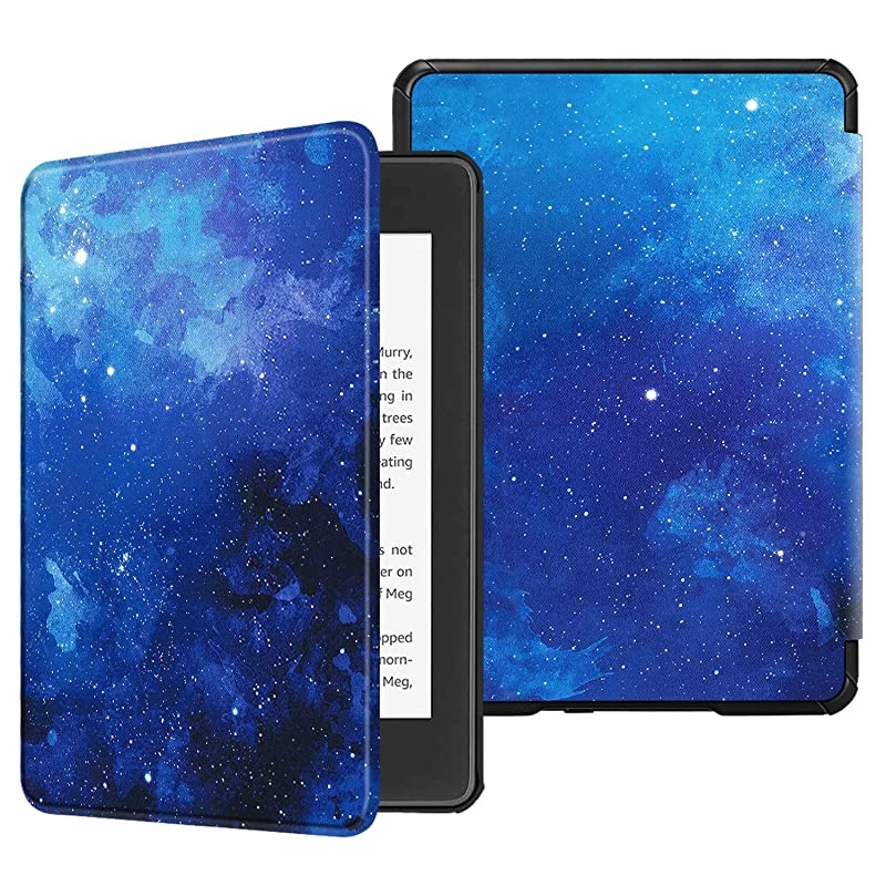 Slimshell Case for All-New Kindle Paperwhite (10th Generation, 2018 Release) - Premium Lightweight PU Leather Cover with Auto Sleep/Wake for  Kindle Paperwhite E-Reader, Starry Sky