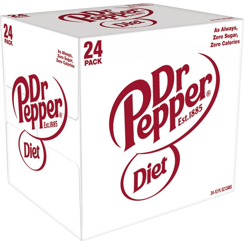 Diet Dr Pepper Soda - 24pk/12 fl oz Cans