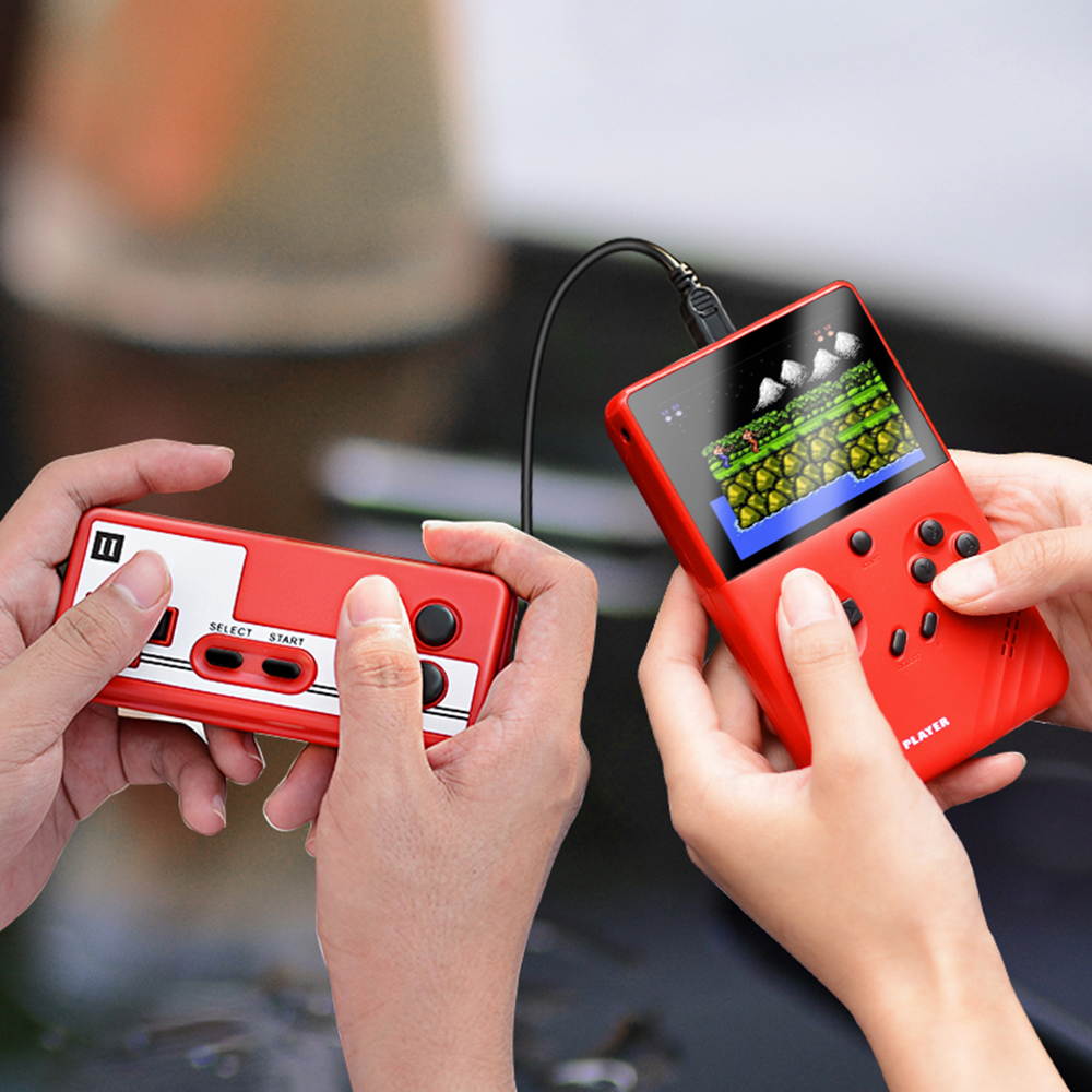 Portable Mini Video Game Console GA03-8-ECAM Built-in 500 Classic Games +Power Bank Retro 8 Bit Pocket Handheld Game Player