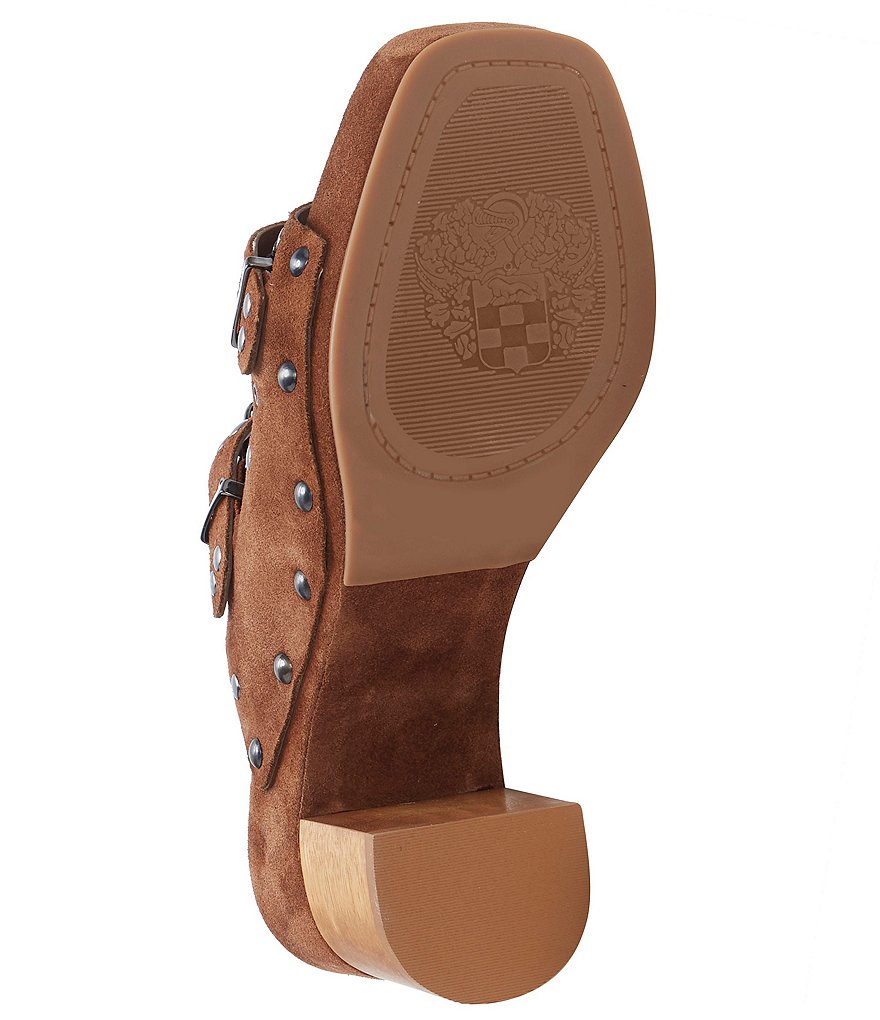 Vince Camuto Maidell Suede Studded Buckle Sandals