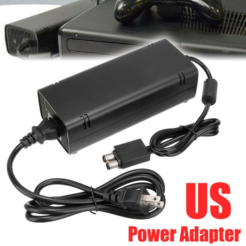 For XBox 360 Slim Game Console AC Power Supply Adapter Charger US Plug 110V-240V