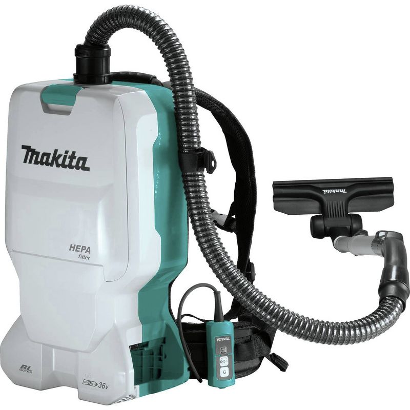 Makita XCV17Z 18V X2 LXT Lithium-Ion (36V) Brushless 1.6 Gallon HEPA Filter Backpack Cordless Dry Vacuum (Tool Only)