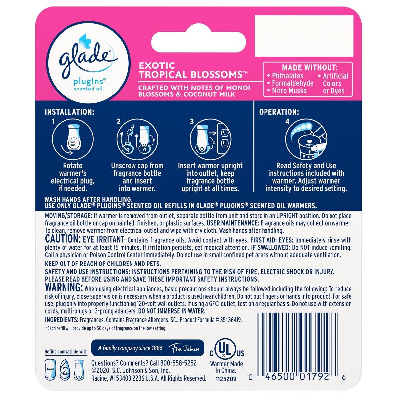 Glade Tropical Blossoms PlugIns Starter Kit - 0.67 fl oz