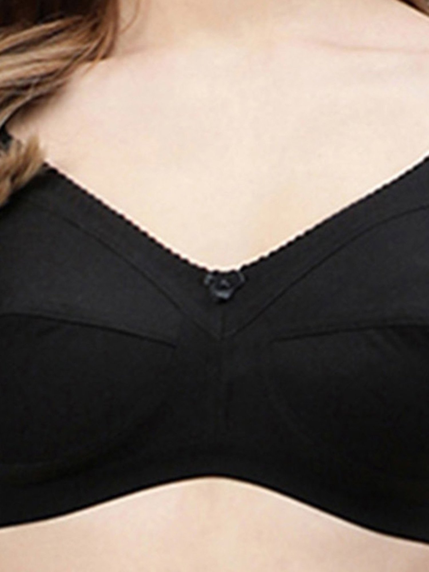 Cukoo Multicolor Solid Full Coverage Non-Wired Bra - Pack of 3