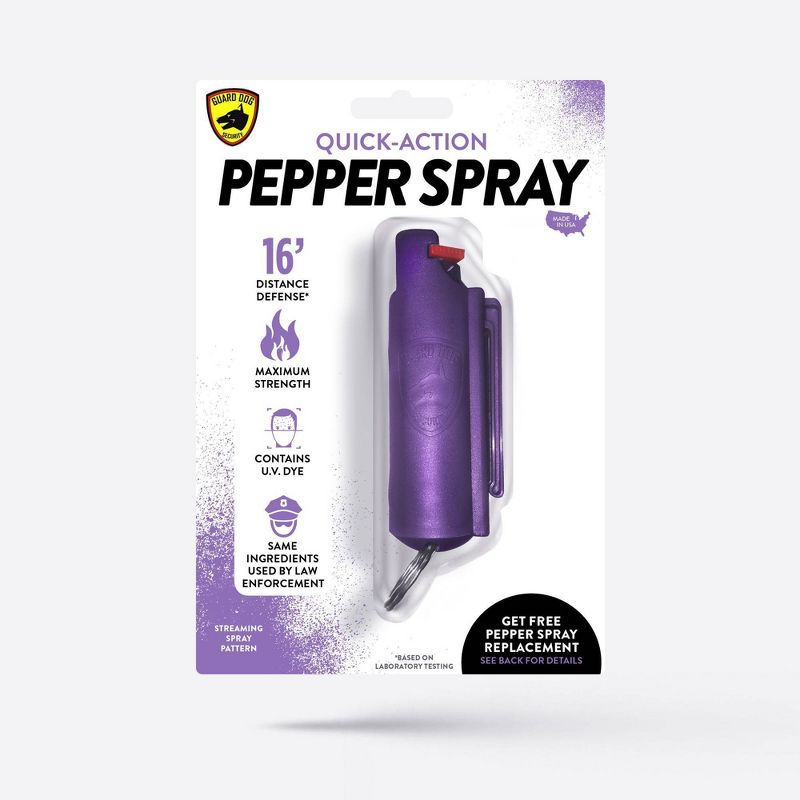 Guard Dog Security Quick Action Pepper Spray Purple