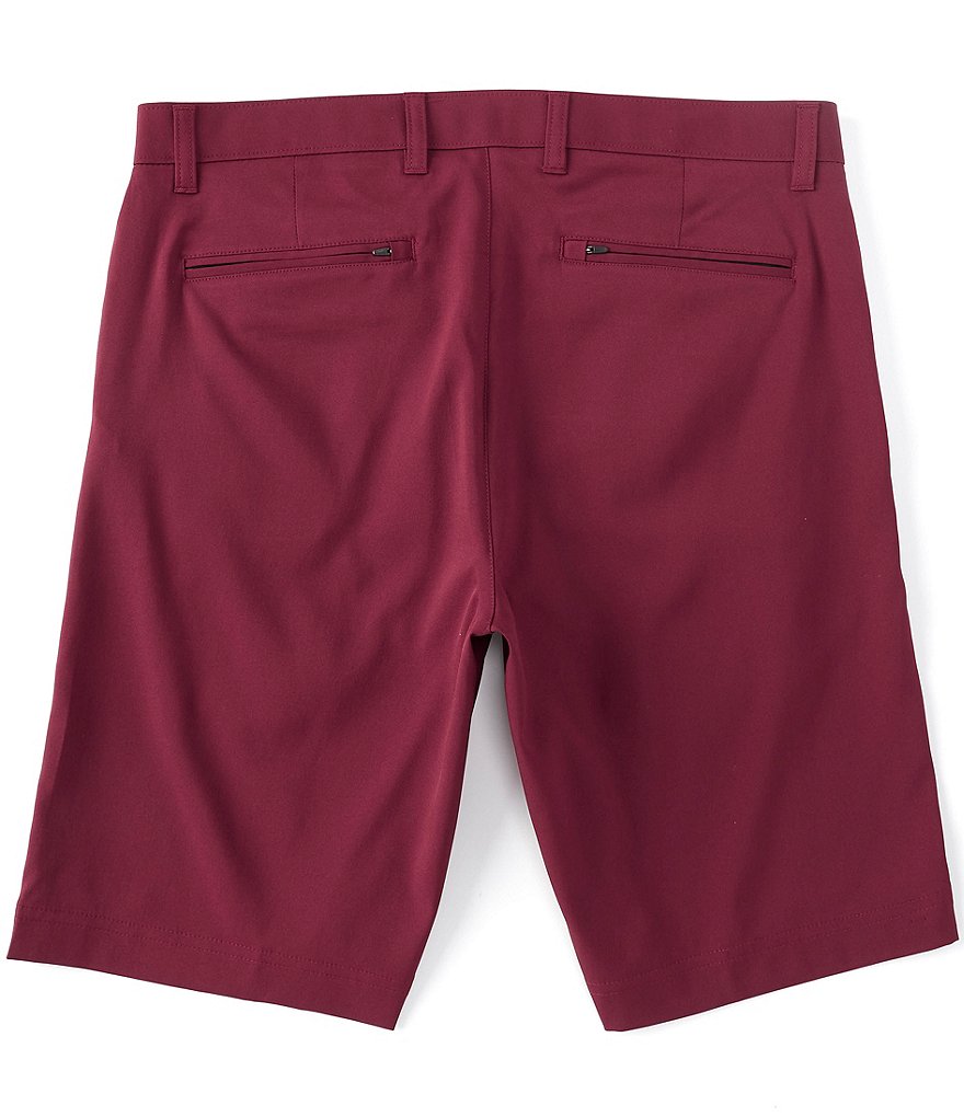 Roundtree & Yorke Big & Tall 9#double; and 11#double; Inseam Performance Flat Front Shorts