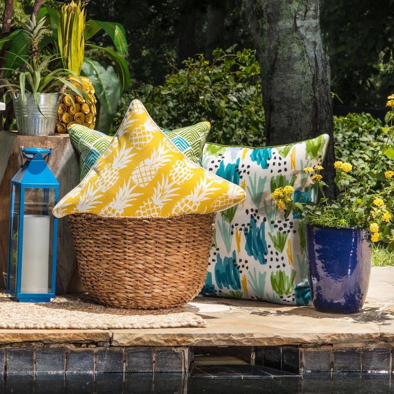 18.5" 2pk Hatteras Black Throw Pillows Black - Pillow Perfect